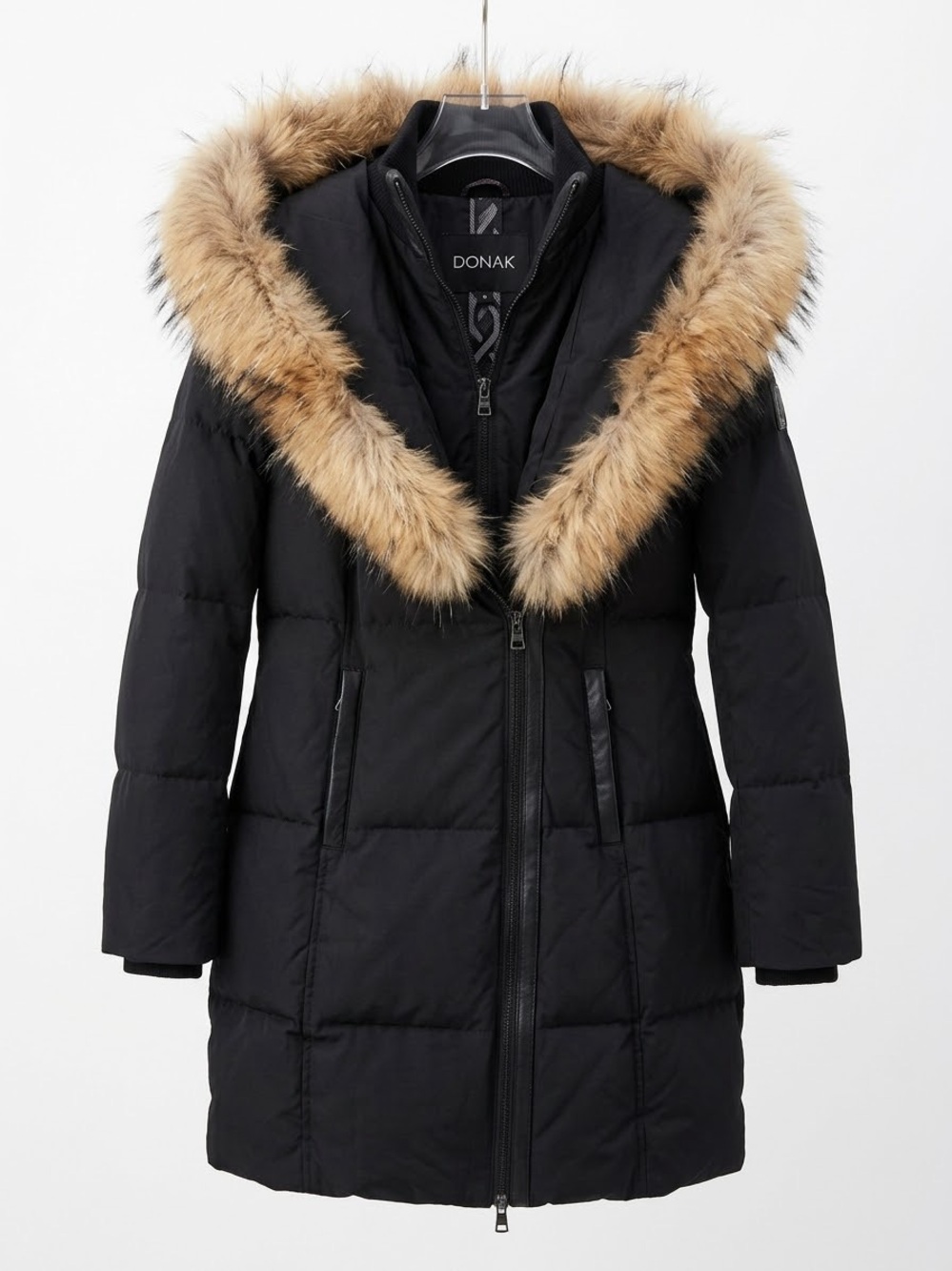 OOKPIK Contessa Women's Puffer Coat with Fur Trim Hood BNWOT Down Fill